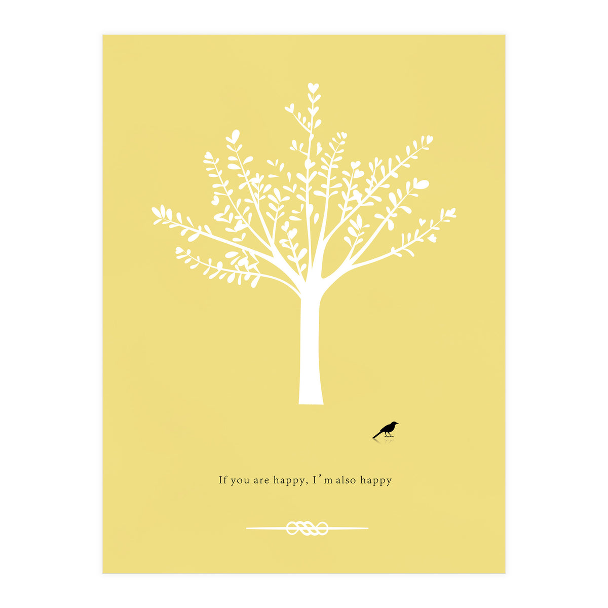 Happy Bird and Tree (Print Only)