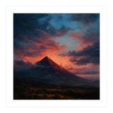 Majestic Mountain Peak at Sunset (Print Only) thumbnail