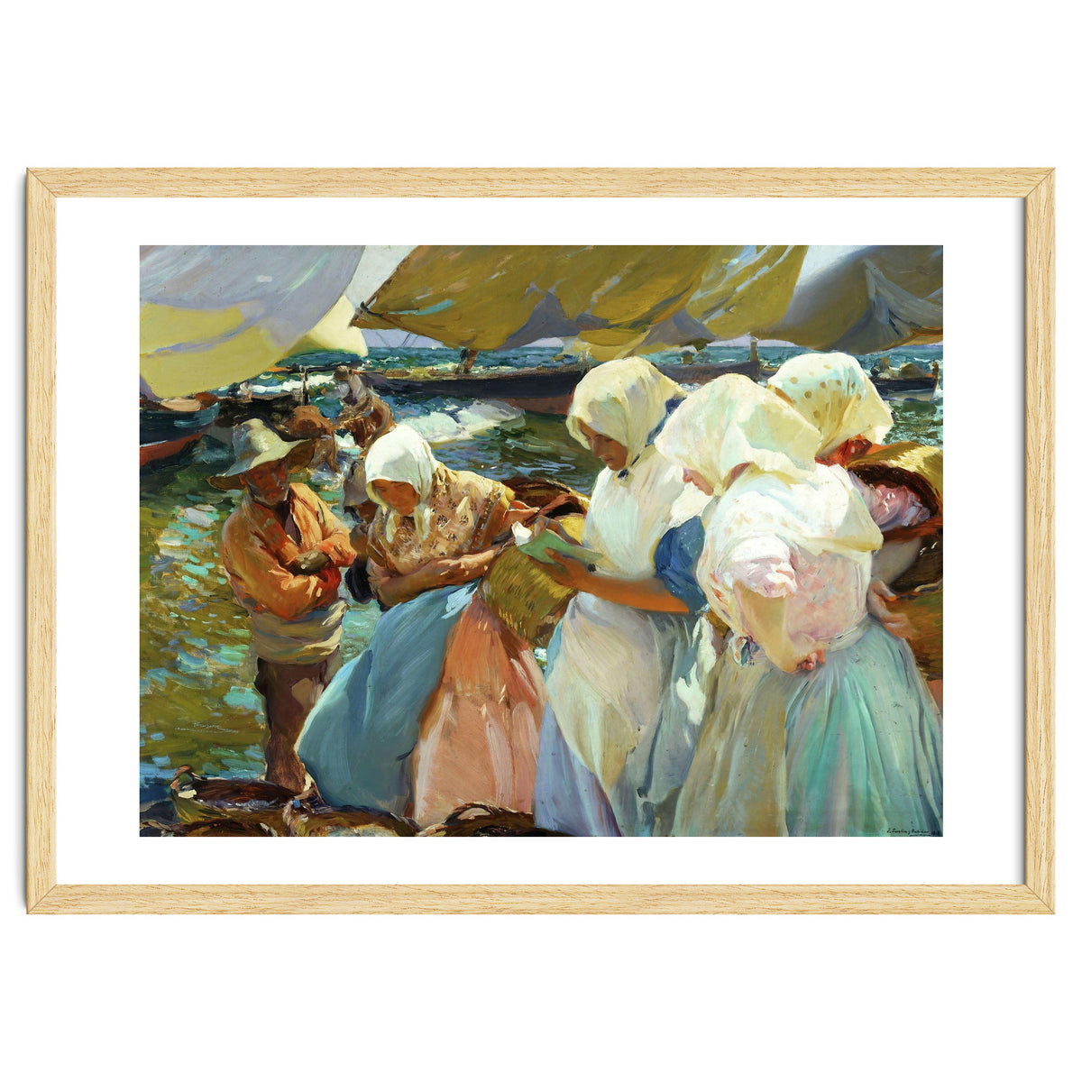 Joaquín Sorolla / 'Women of Valencia at the Beach', 1915, Oil on canvas, 93 x 126 cm.