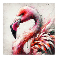 Watercolor Flamingo (Print Only)
