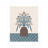 Earthy Modern Vase with Florals (Print Only) thumbnail