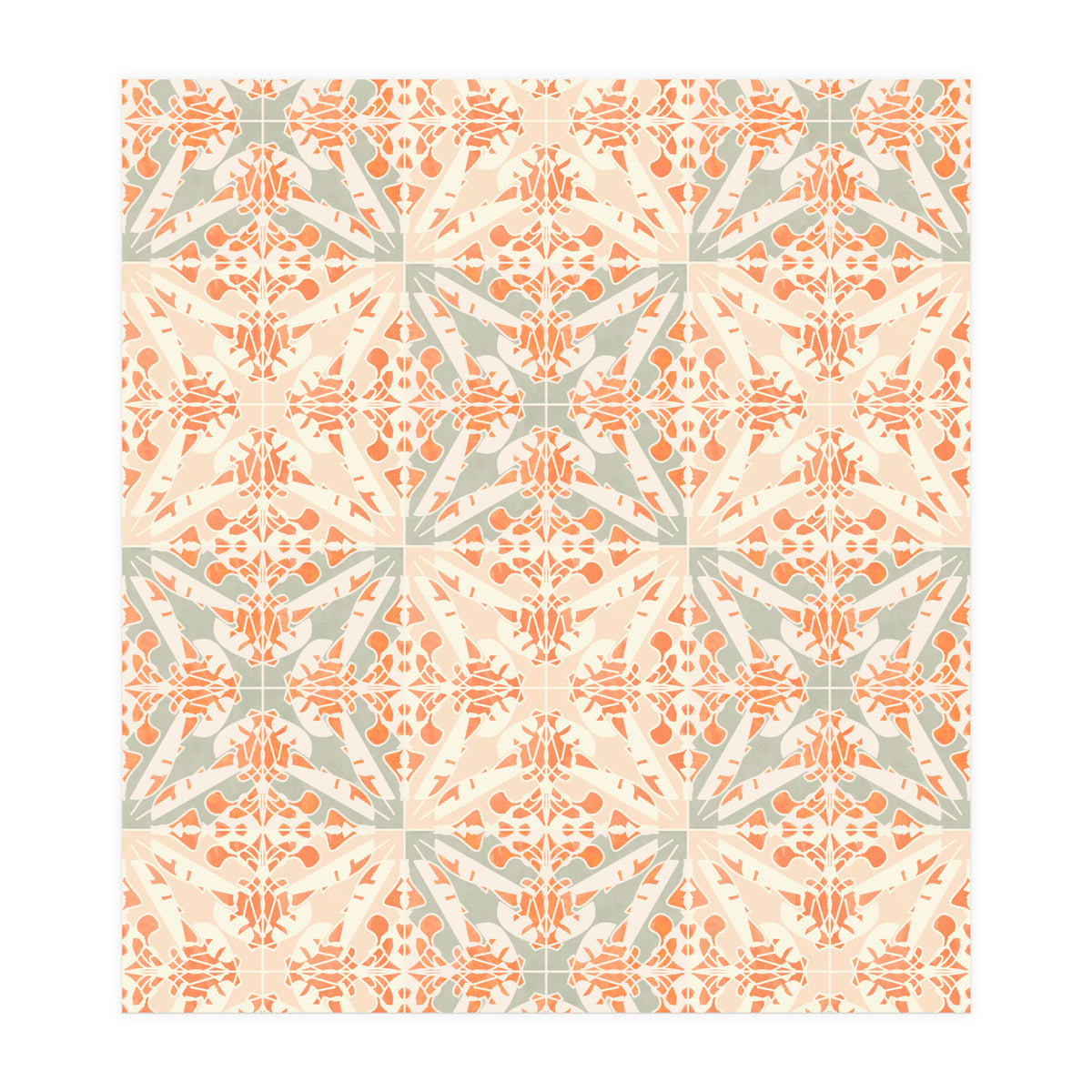 Coral Moth Tiles (Print Only)