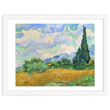 Wheat Field with Cypresses. thumbnail