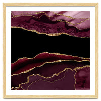 Burgundy & Gold Agate Texture 11