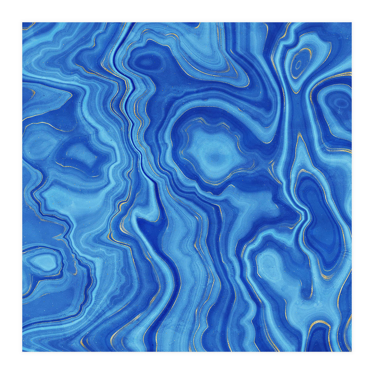 Blue Agate Texture 01 (Print Only)