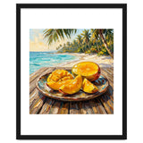 Tropical Mango Beach Oil Painting thumbnail