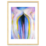 Georgia O’Keeffe – Grey Line with Black, Blue and Yellow (1923) | Elegant Abstract Modernist Composition with Bold Color Contrast thumbnail