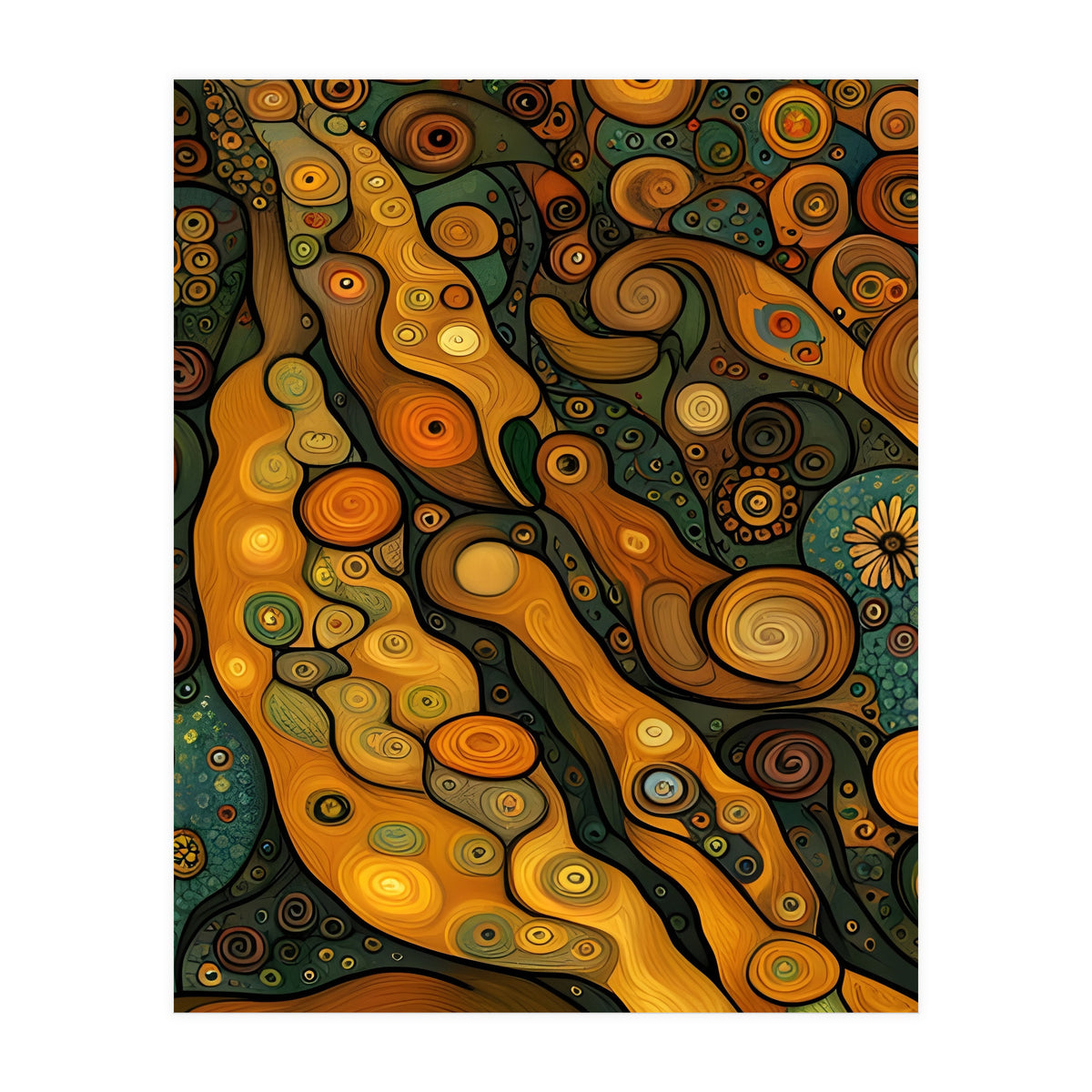 Artificial Masterworks - Klimt van Gogh (Print Only)