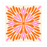 Symmetry Petals - pink and orange (Print Only) thumbnail