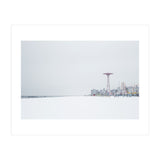 Amusement park in the winter seascape (Print Only) thumbnail