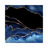 Navy & Gold Agate Texture 14 (Print Only) thumbnail