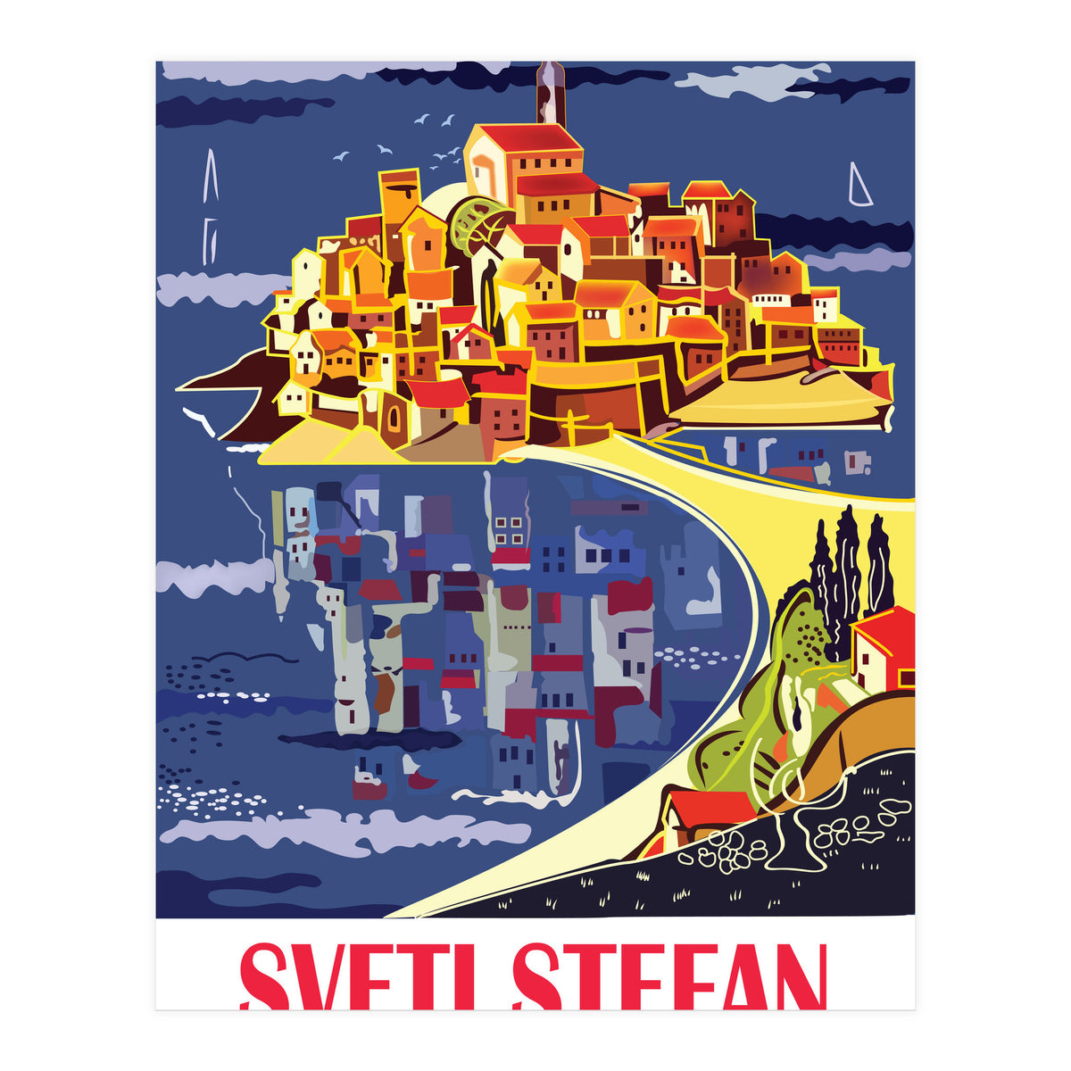 Sveti Stefan, Budva (Print Only)