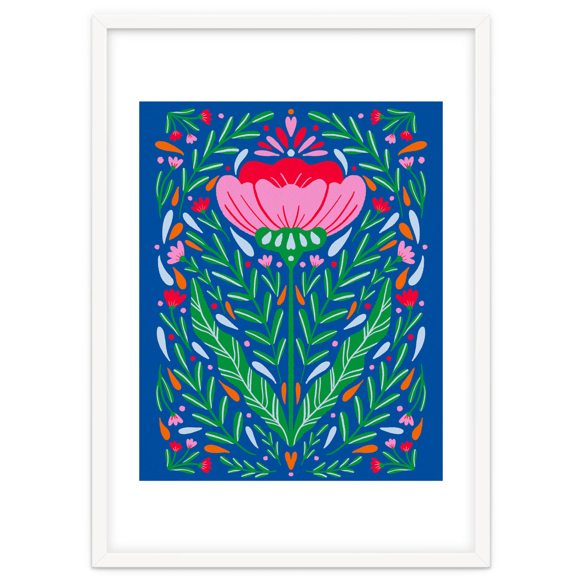 Bold Symmetrical Floral