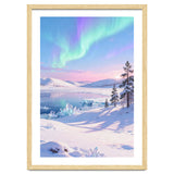 Northern Lights, Aurora Sky, Arctic Landscape, Aurora borealis, Snow Fall thumbnail