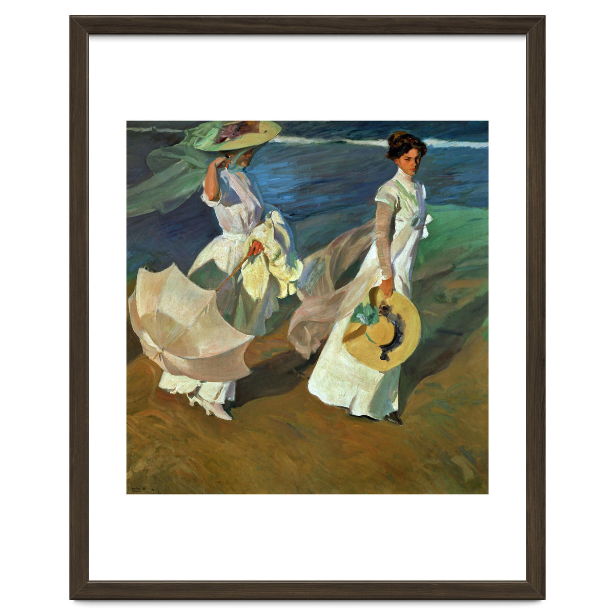 Joaquín Sorolla / 'Walk on the Beach', 1909, Oil on canvas, 205 x 200 cm.