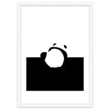 Find Your Feet, Panda Abstract Monochromatic Black & White, Wildlife Animals Cute Eclectic Bohemian Pets thumbnail