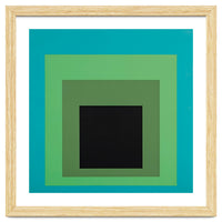 JOSEF ALBERS - HOMAGE TO THE SQUARE GREEN BLACK