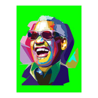 Ray Charles Jazz Singer Pop Art Illustration (Print Only)