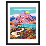 Alice In Wonder Valley, Nature Landscape Floral Positivity Meadow, Mountains Travel Pastel Bohemian Eclectic Spring, River Hope Vintage Good Vibes thumbnail