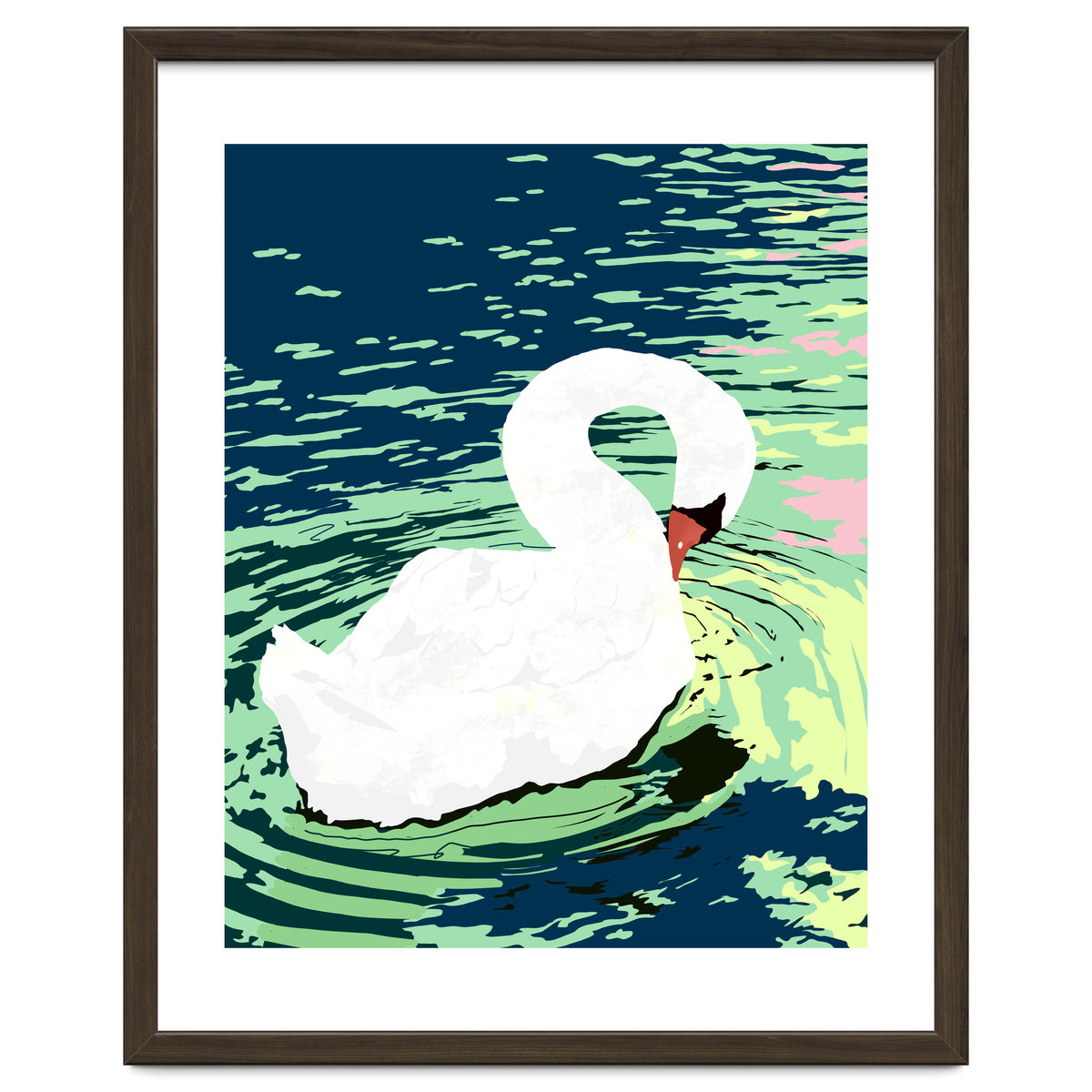 Self Reliance, Swan Birds Painting, Self Esteem Self Love Positivity, Proud Freedom Independence Wildlife Animals