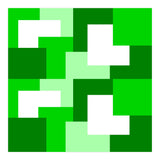 Green Abstract Square Tiles (Print Only) thumbnail