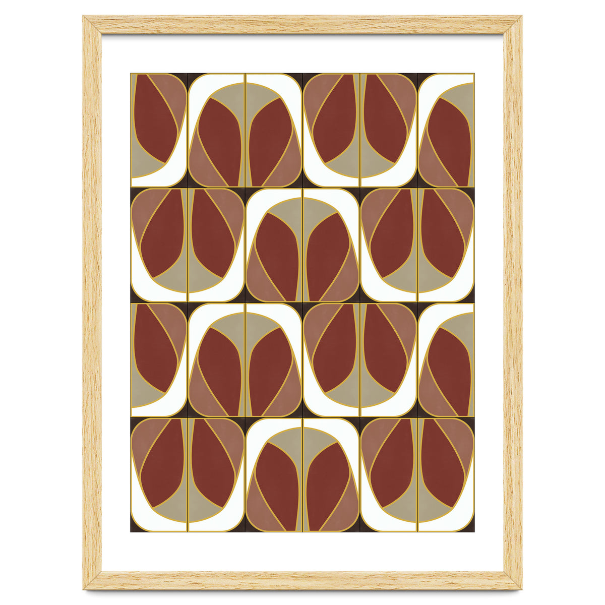 Umber Deco Mixed Tiles