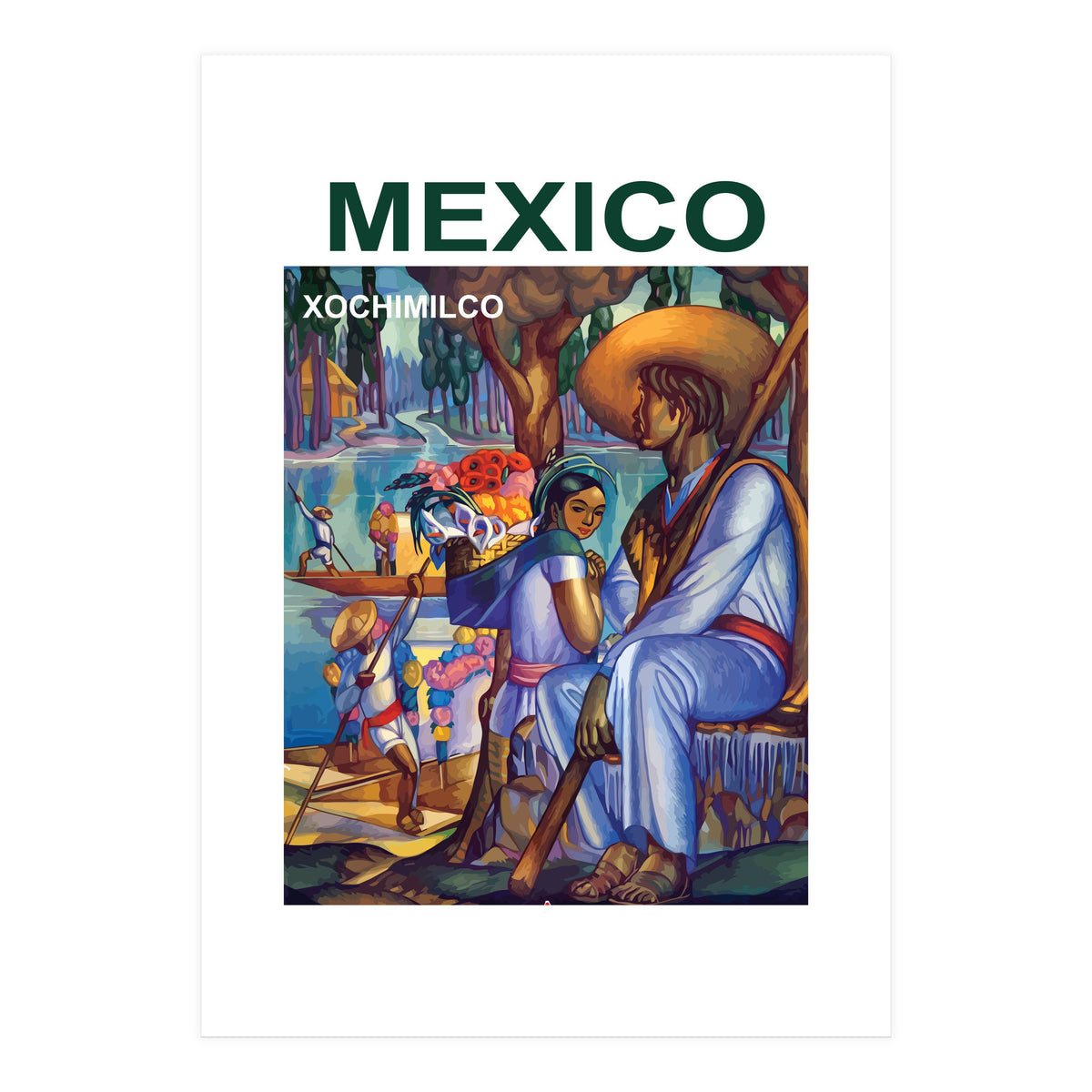 Mexico Xochimilco (Print Only)