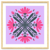 Magenta mandala flowers thumbnail
