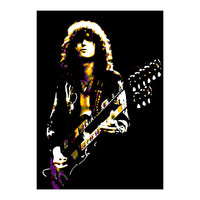 Jimmy Page American Musician Legend in Pop Art (Print Only)