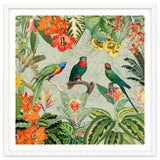 Exotic Parrots Jungle Landscape thumbnail