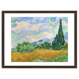 Wheat Field with Cypresses. thumbnail