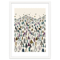 Mountain Forest Trees Winter
