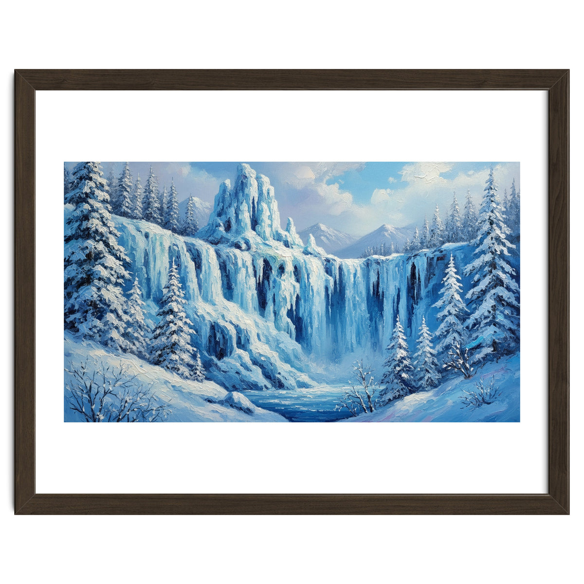 Frozen Cascades of Winter