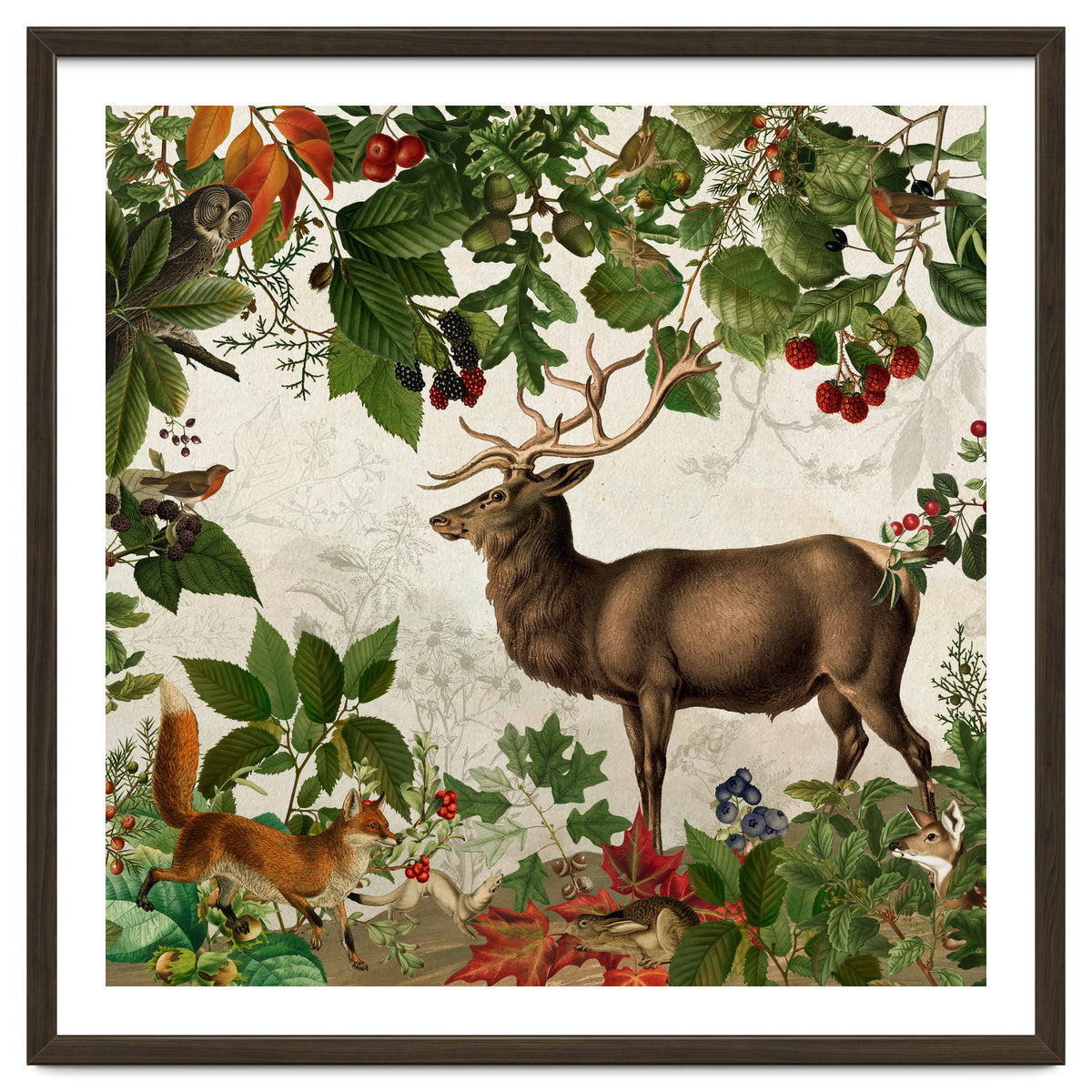 Nostalgic Autumn guardians of the forest 1