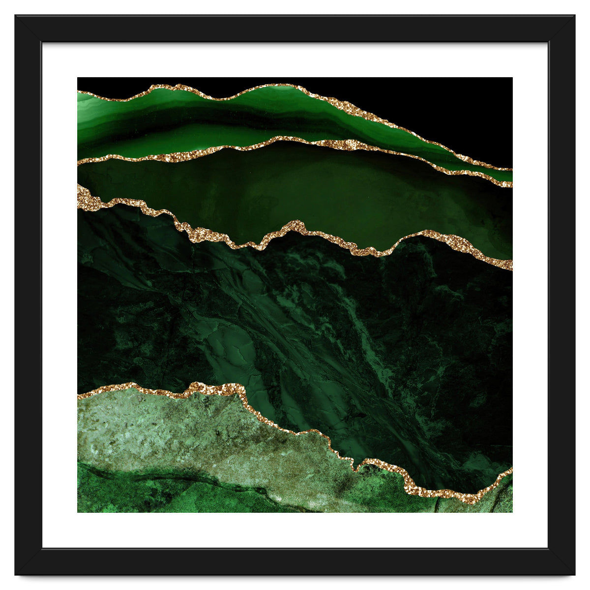 Green & Gold Agate Texture 02