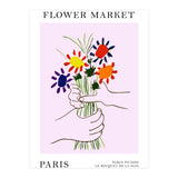 Paris Flower Market Picasso Style Art (Print Only) thumbnail
