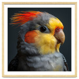 Cockatiel Parrot Closeup Vibrant Feather thumbnail