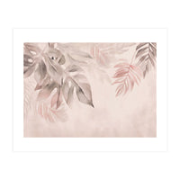 Gentle Leaf Tropical Whispers Watercolor Blush (Print Only)