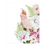 Cockatoo in Flower Jungle  (Print Only) thumbnail