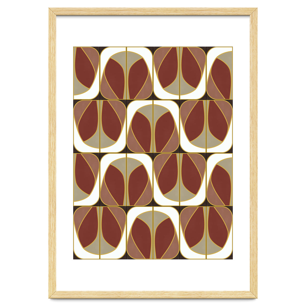 Umber Deco Mixed Tiles