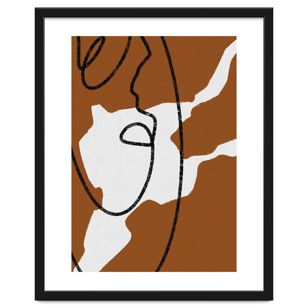 Abstract Brown and Black Lines