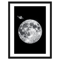 Diamond moon and UFO