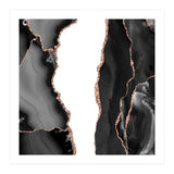 Black & Rose Gold Agate Texture 07  (Print Only) thumbnail