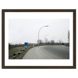 Street light on the curving road thumbnail