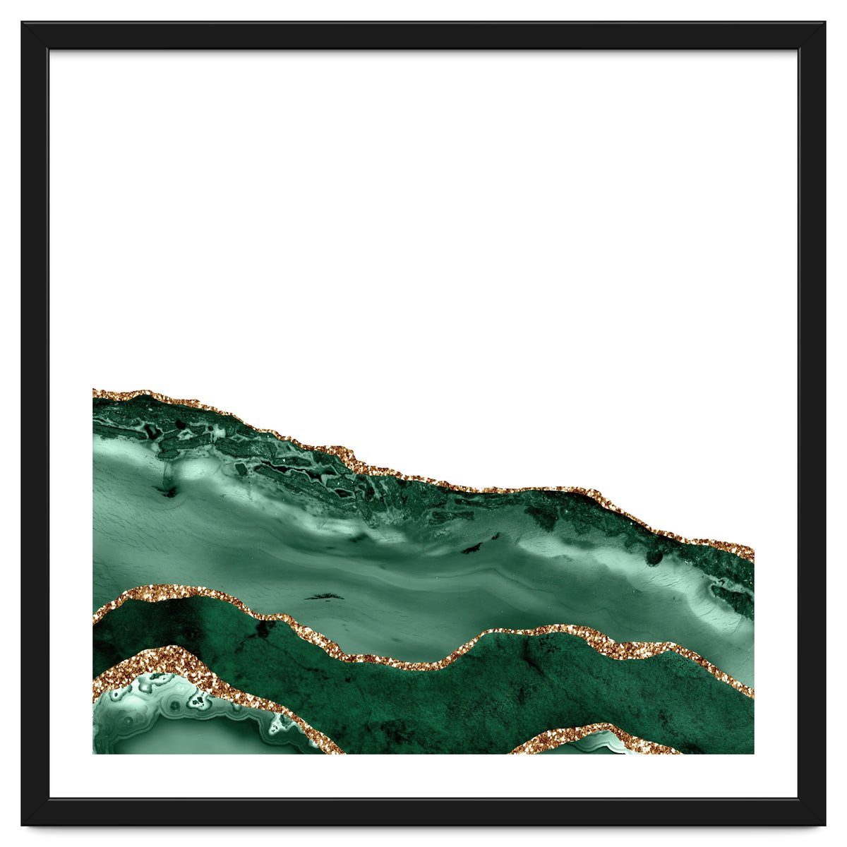 Emerald & Gold Agate Texture 08