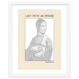 Lady With An Ermine – Leonardo Da Vinci Ascii Art thumbnail