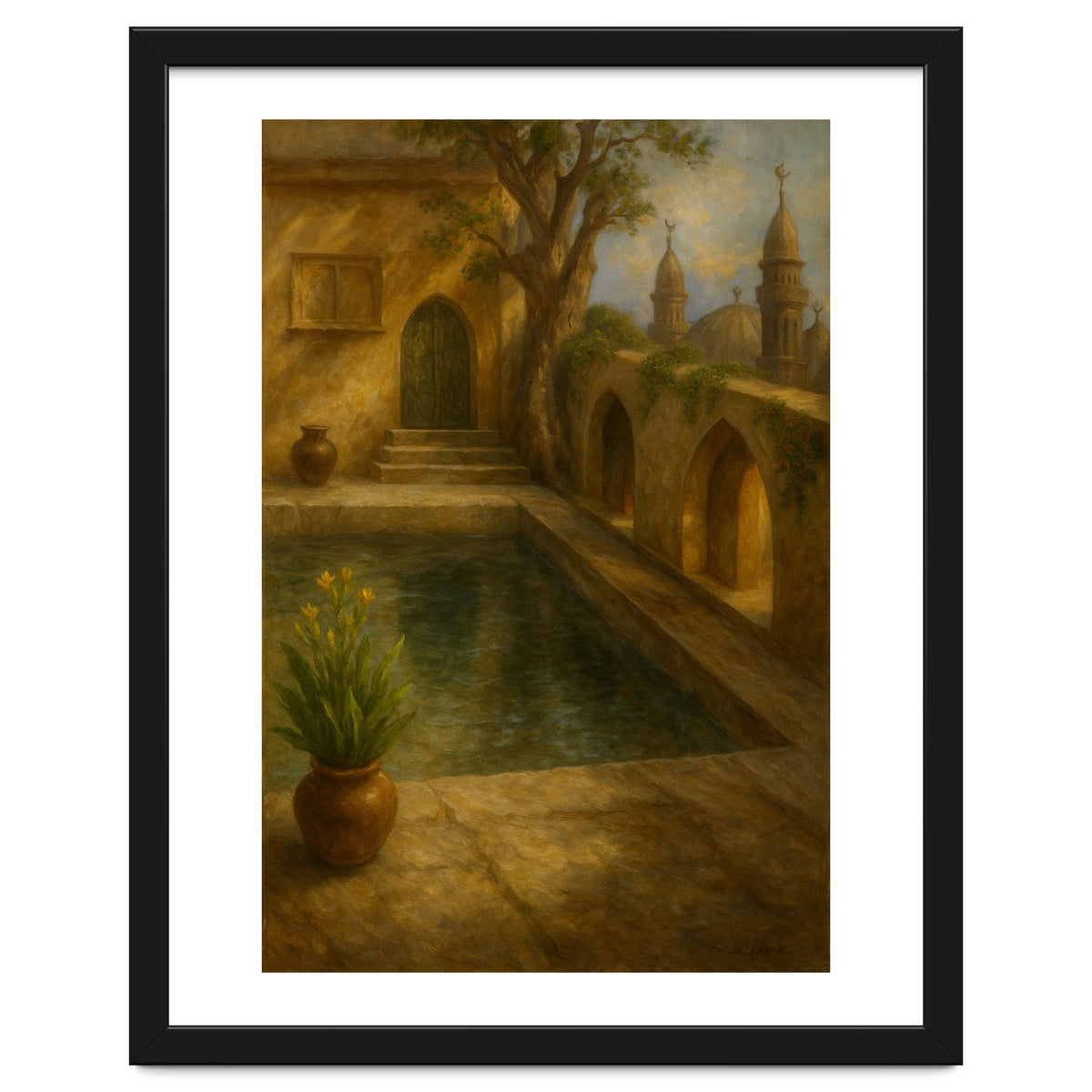 "The Scent of Faith" Oil on Canvas (Digital Realism Style)