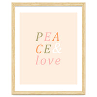 Peace & Love Typography