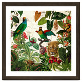 Exotic Lush Jungle And Wild Animals Landscape thumbnail