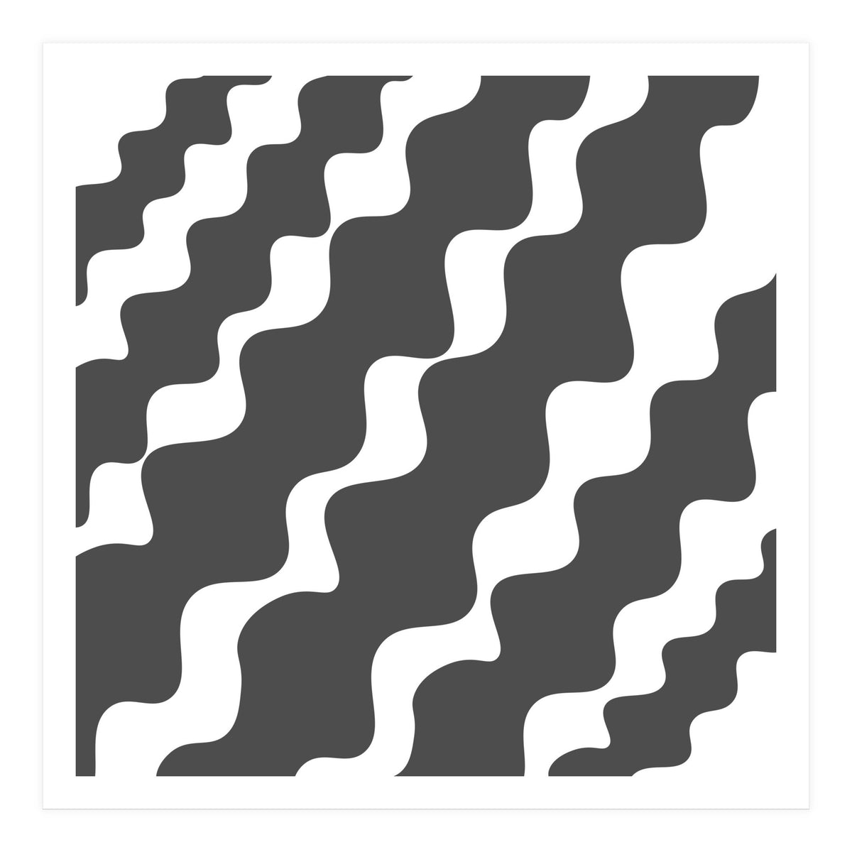 Grey Wavy Pattern (Print Only)